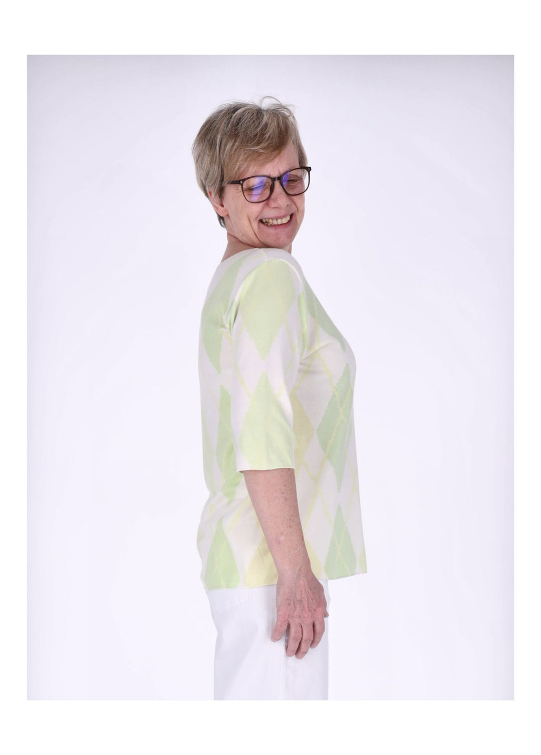 Splash of Color Damen T-Shirt Raute