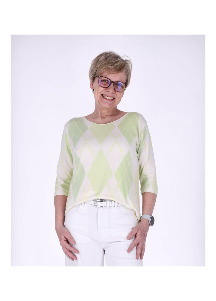 Splash of Color Damen T-Shirt Raute