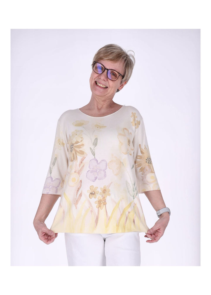 Splash of Color Damen T-Shirt Blumenprint