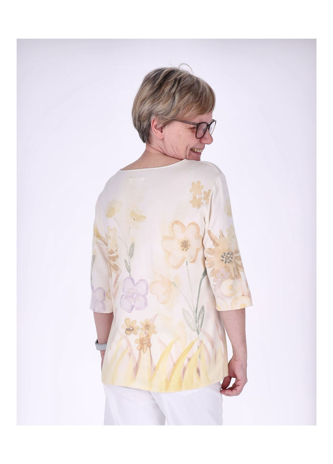 Splash of Color Damen T-Shirt Blumenprint