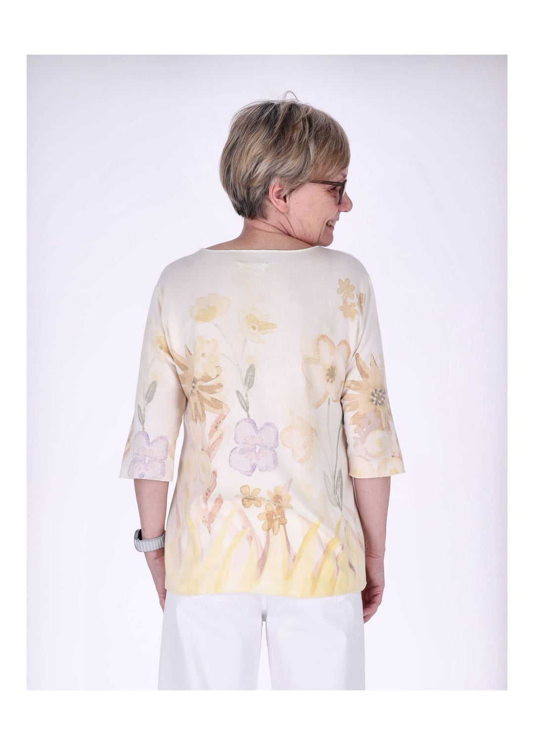 Splash of Color Damen T-Shirt Blumenprint