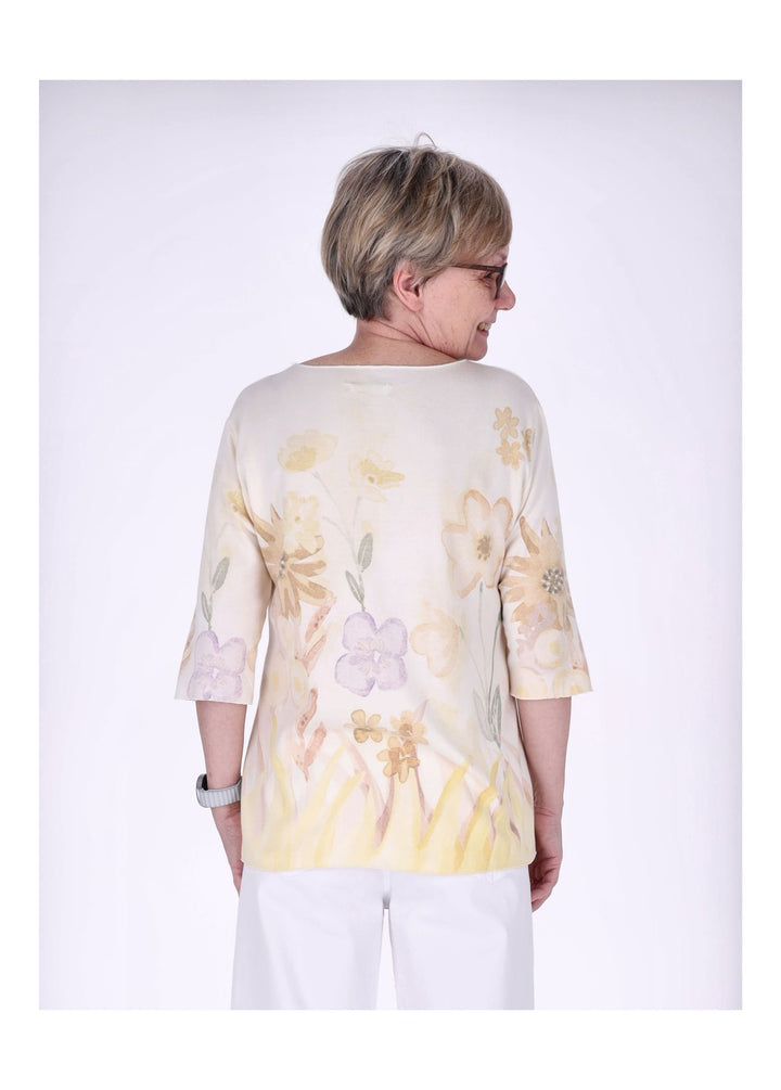 Splash of Color Damen T-Shirt Blumenprint