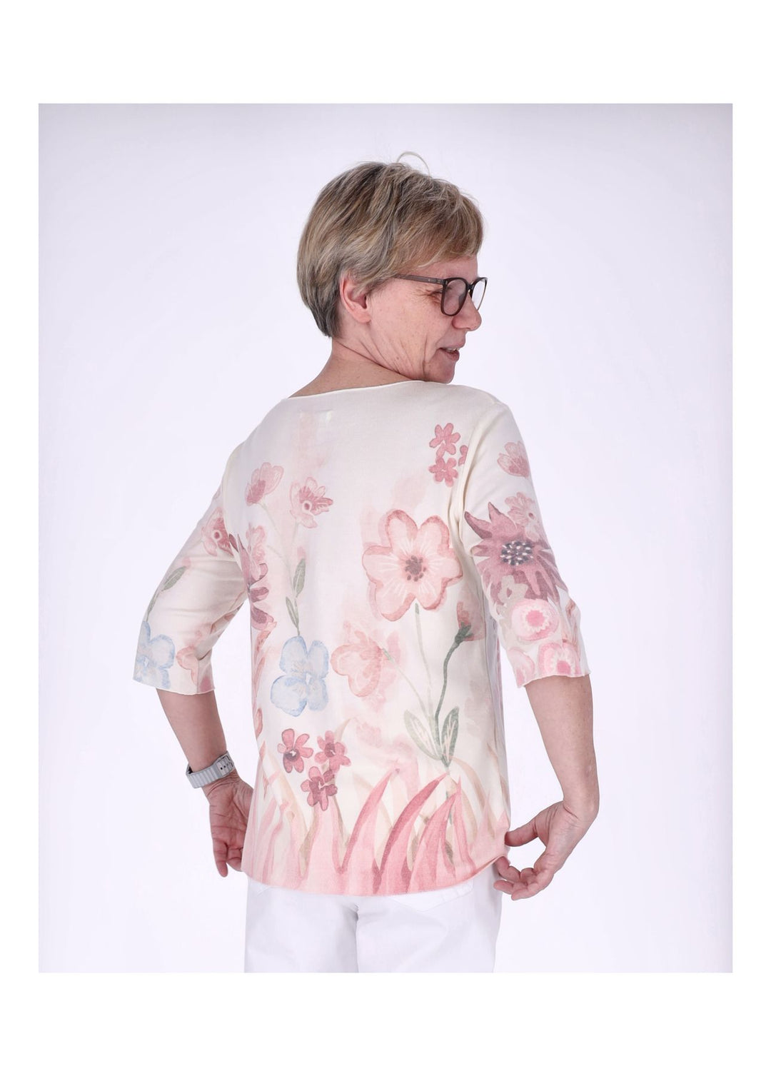 Splash of Color Damen T-Shirt Blumenprint