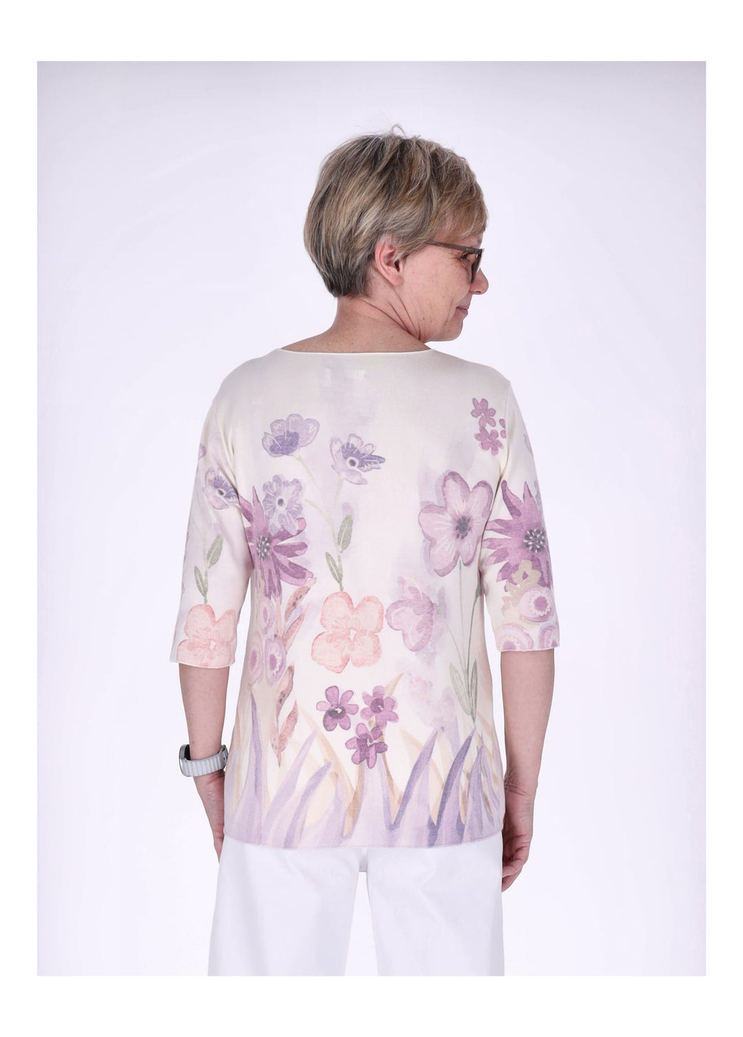 Splash of Color Damen T-Shirt Blumenprint