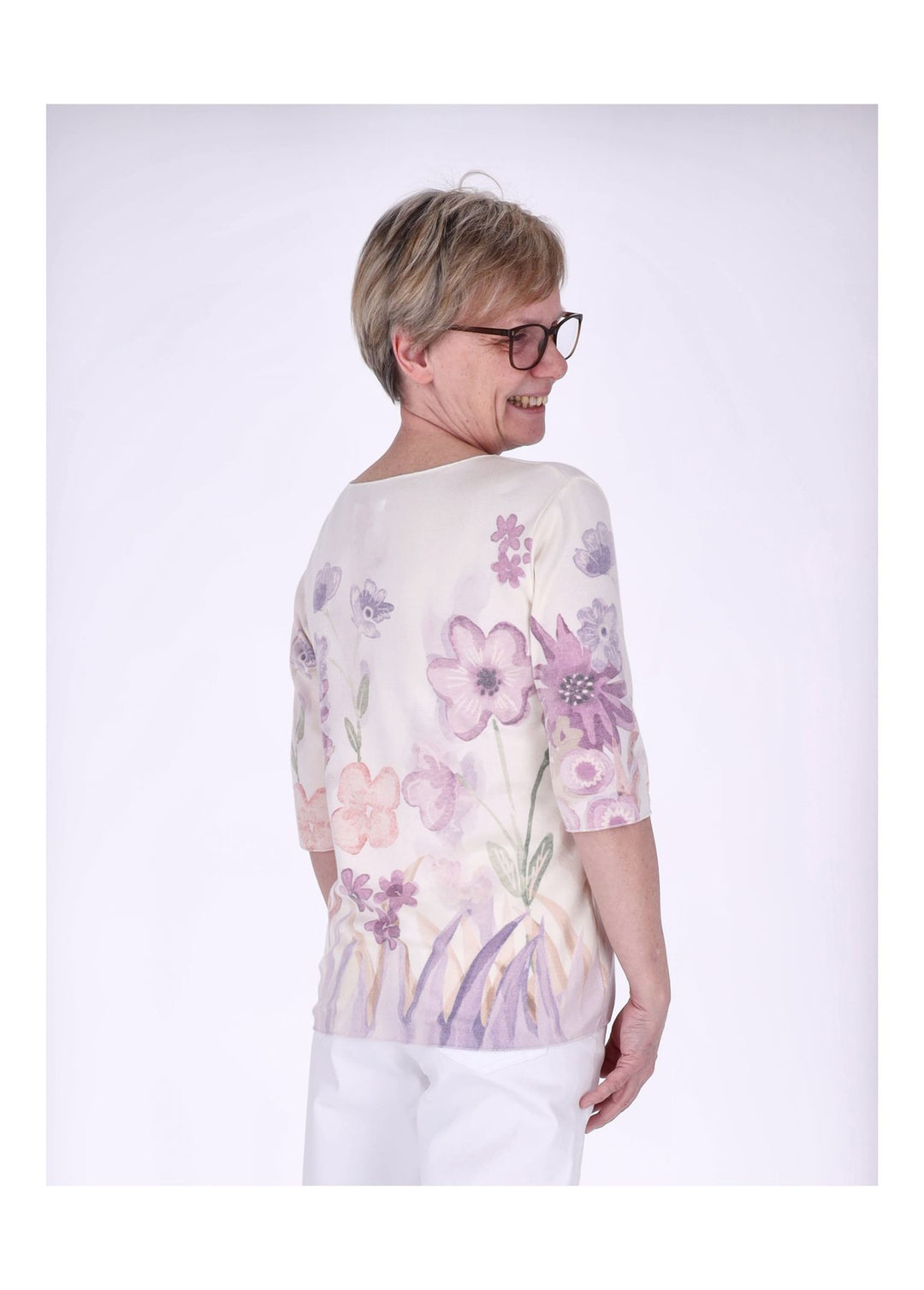 Splash of Color Damen T-Shirt Blumenprint
