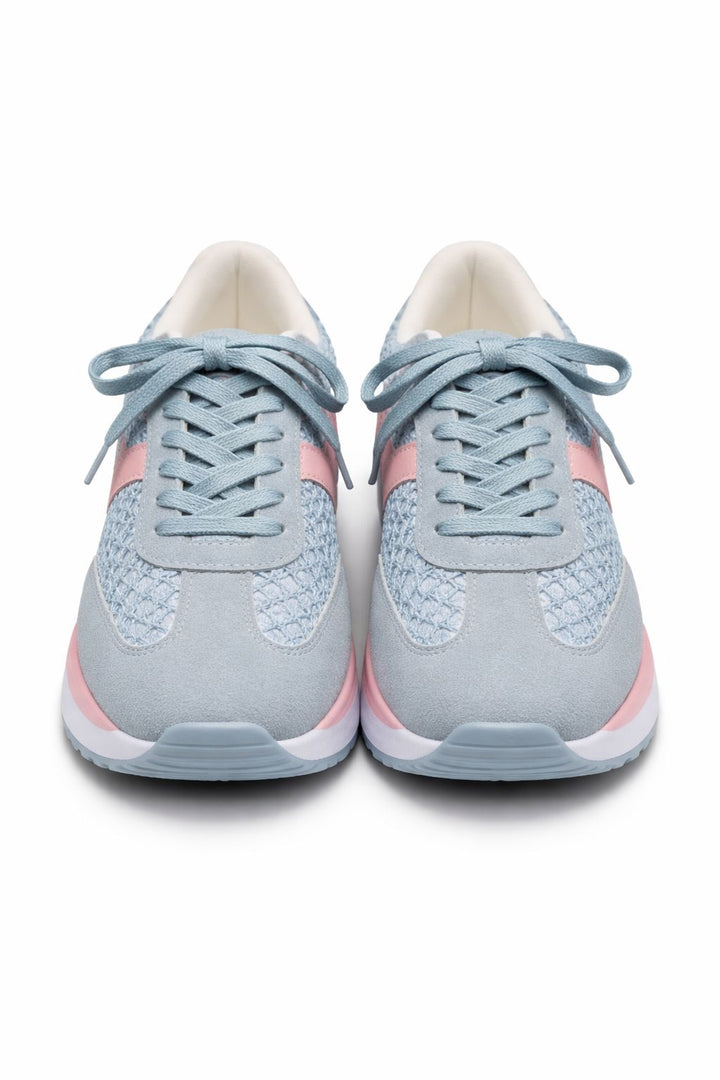 Lucky Shoes Damen Sneaker Häkeloptik