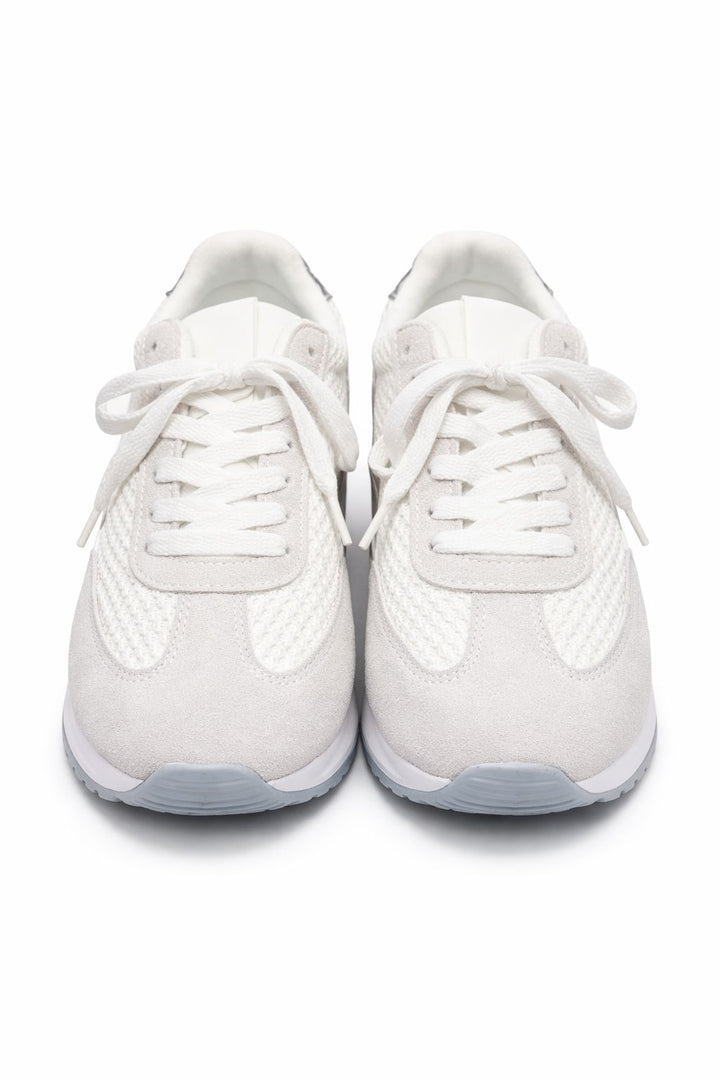 Lucky Shoes Damen Sneaker Mesh Stickerei