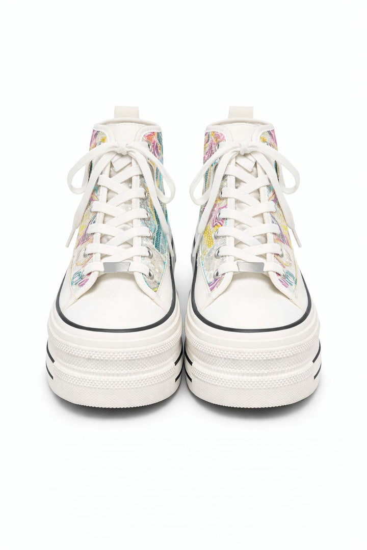 Lucky Shoes High Top Sneaker Damen Pailletten