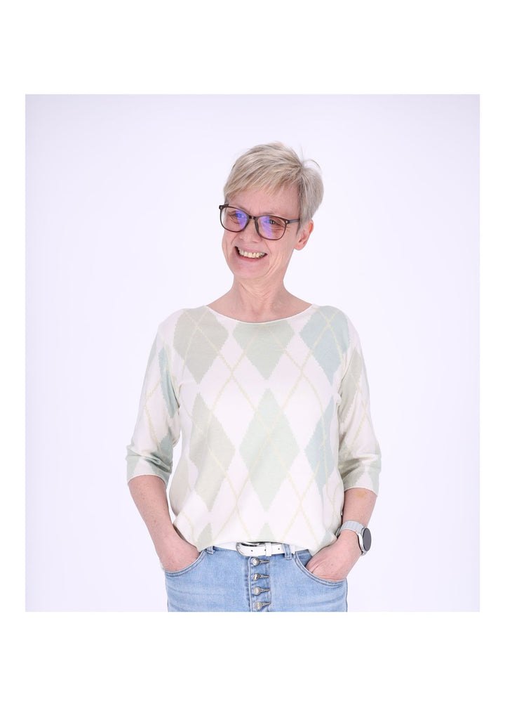 Splash of Color Damen T-Shirt Raute