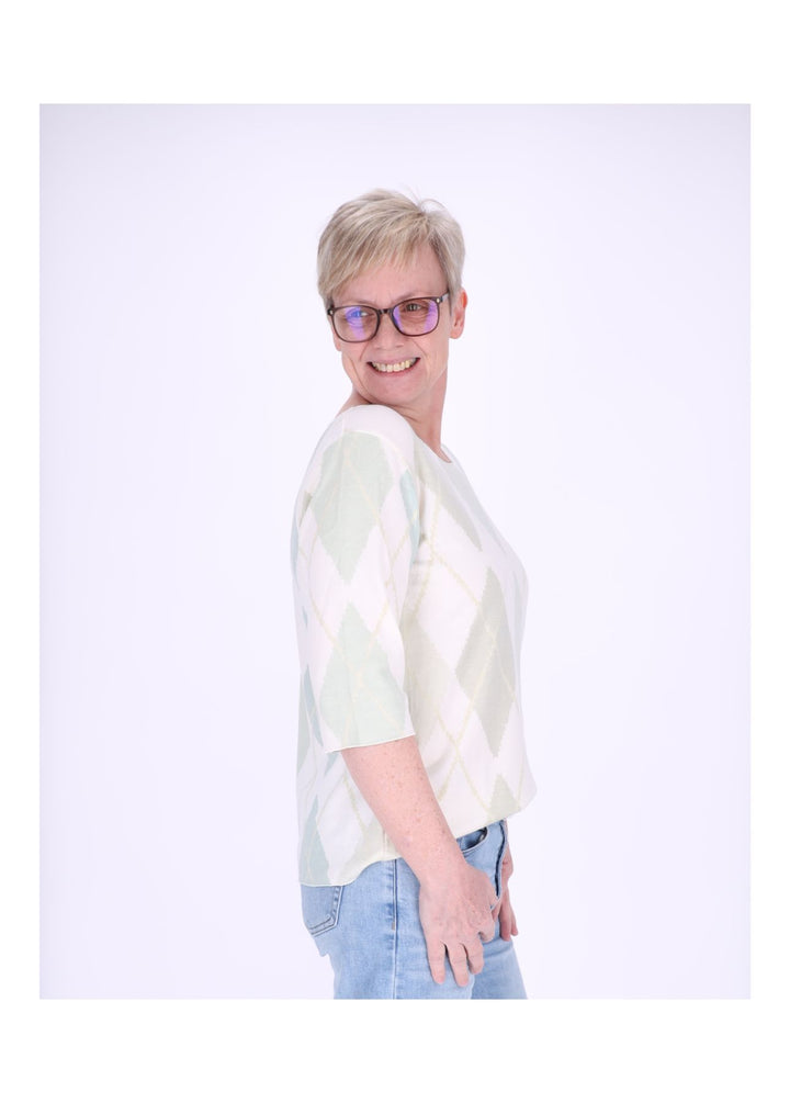 Splash of Color Damen T-Shirt Raute
