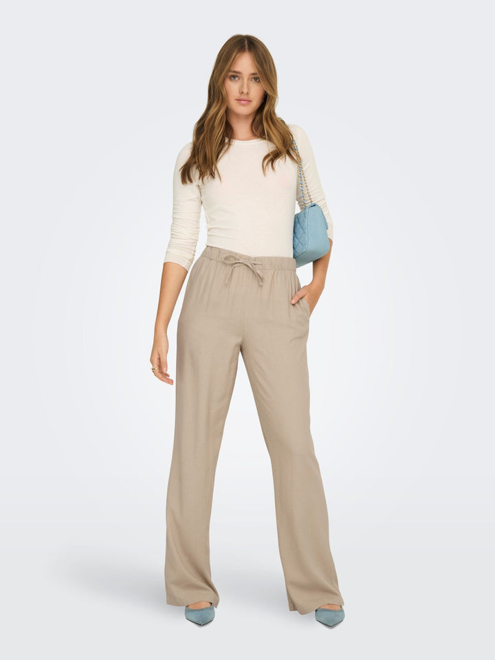 ONLY Leinen-Viskose Hose Damen