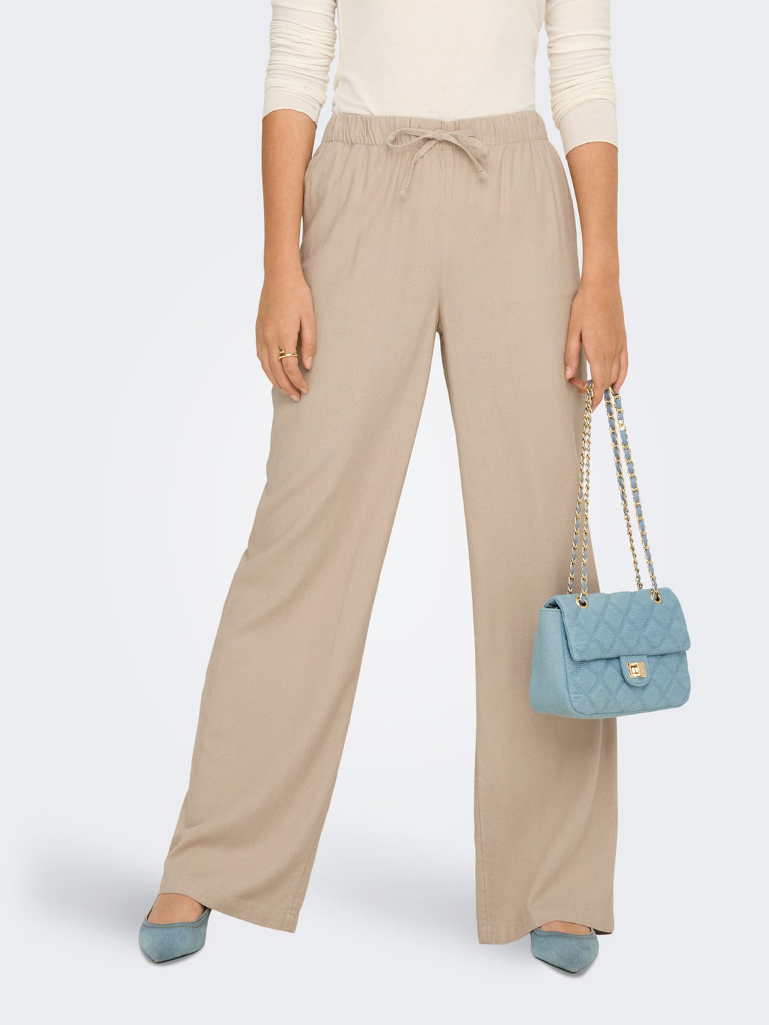 ONLY Leinen-Viskose Hose Damen