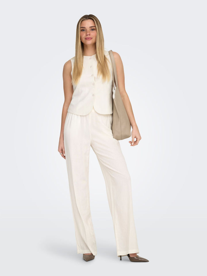 ONLY Leinen-Viskose Hose Damen