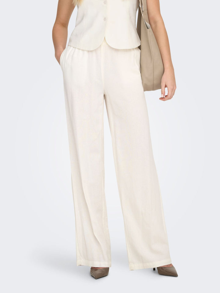 ONLY Leinen-Viskose Hose Damen