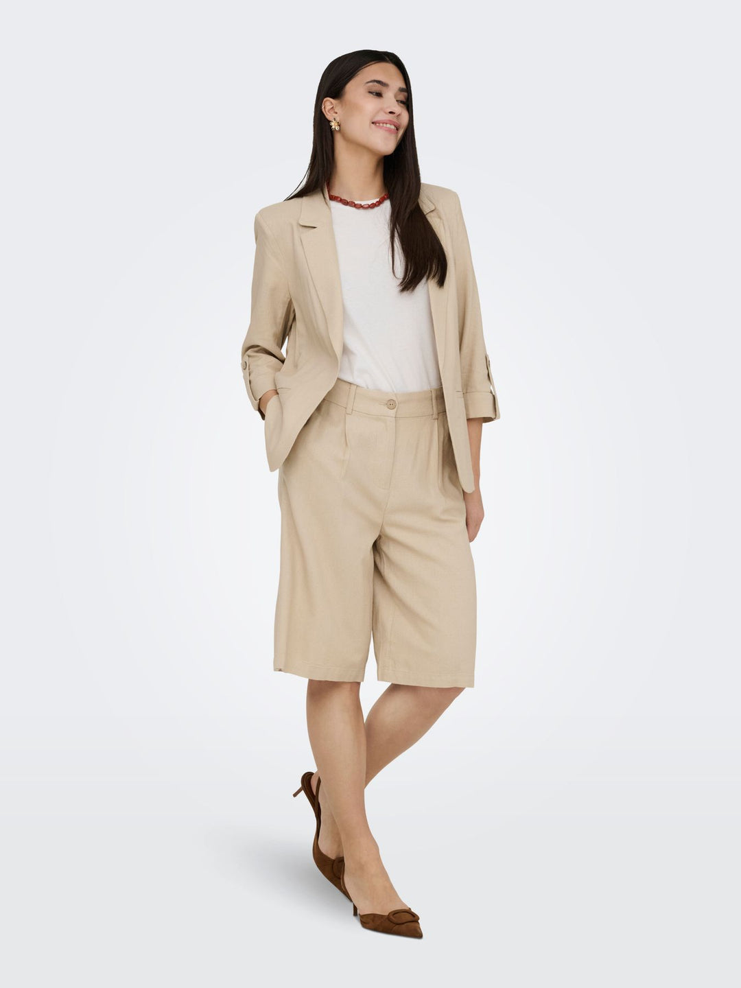 ONLY Linen Shorts Damen