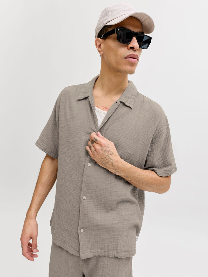 Jack & Jones Kurzarm-Hemd Baumwolle