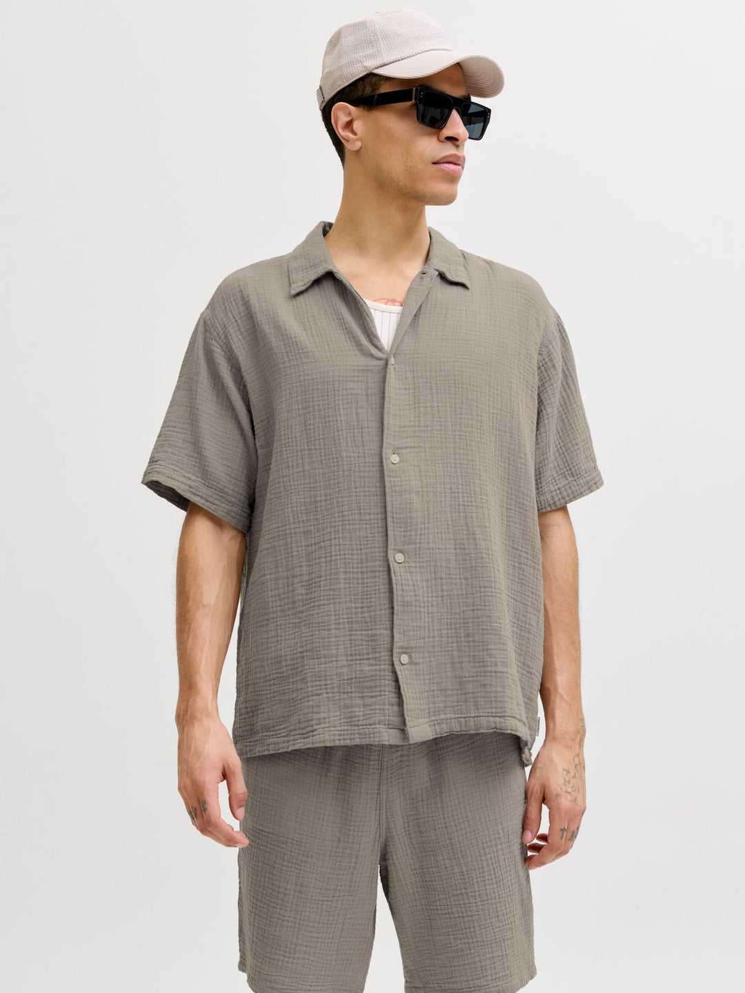 Jack & Jones Kurzarm-Hemd Baumwolle