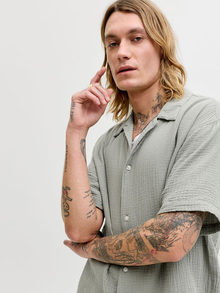 Jack & Jones Kurzarm-Hemd Baumwolle