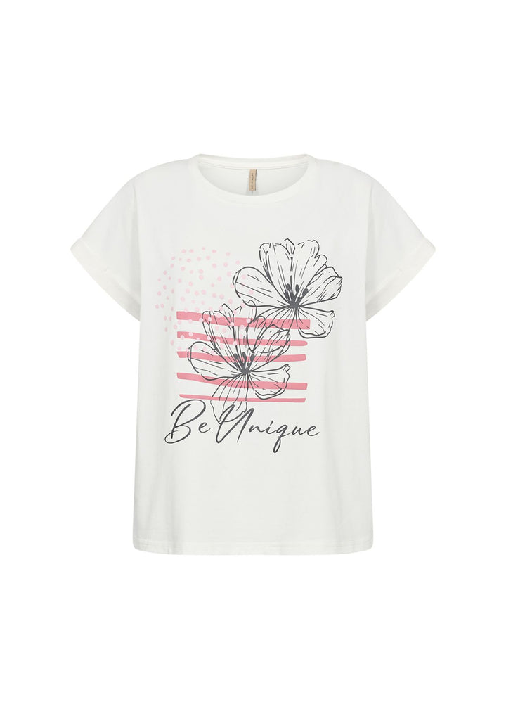 Soyaconcept Damen T-Shirt Blumendruck