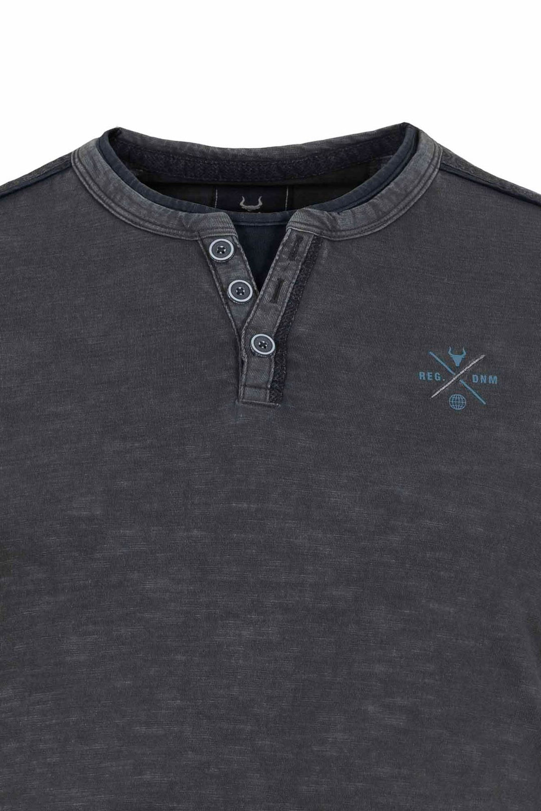 SOQUESTO Herren T-Shirt Knopfleiste