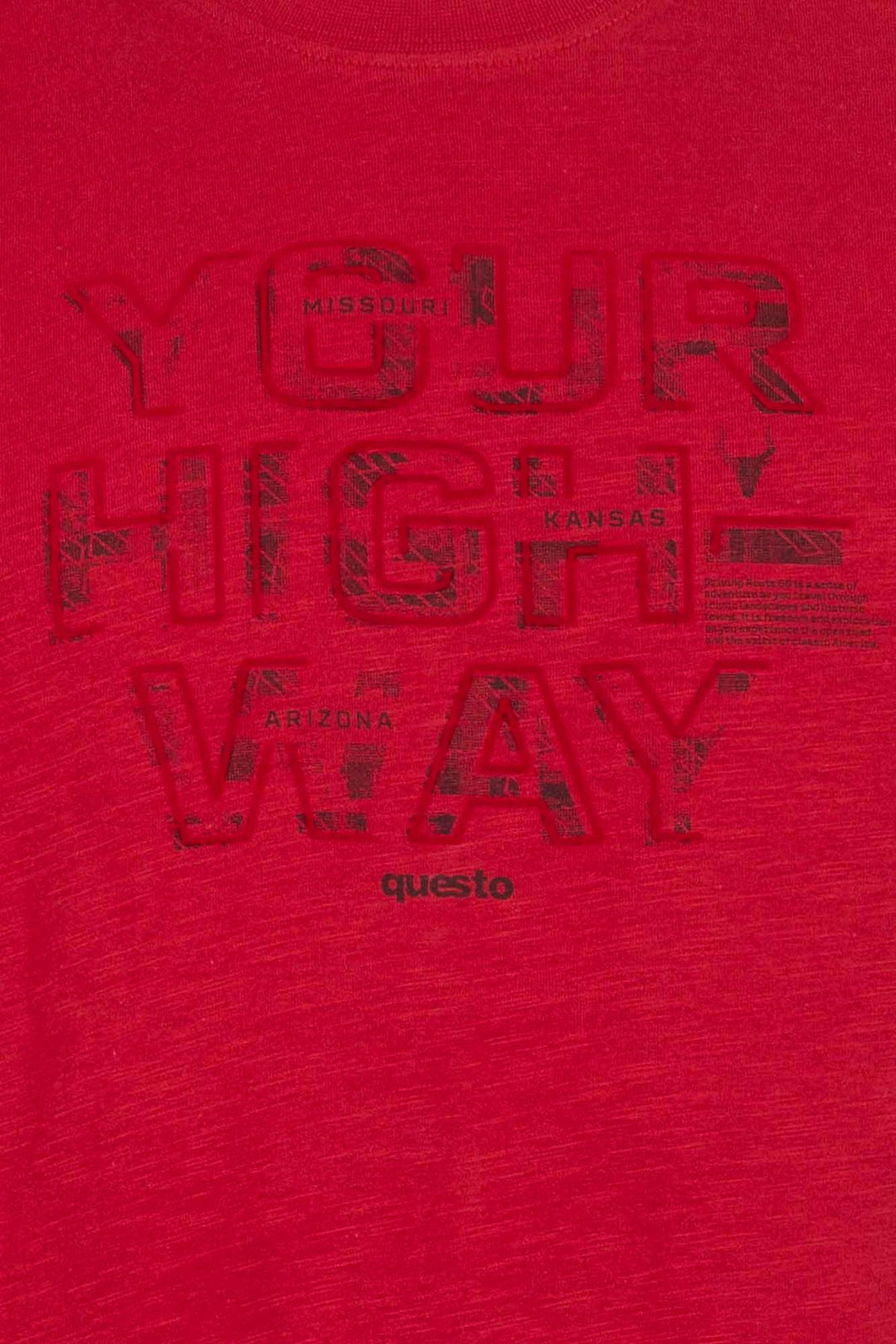 SOQUESTO T-Shirt Herren Schulterdruck
