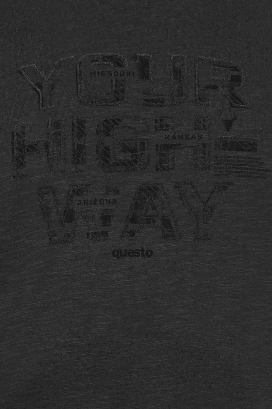 SOQUESTO T-Shirt Herren Schulterdruck
