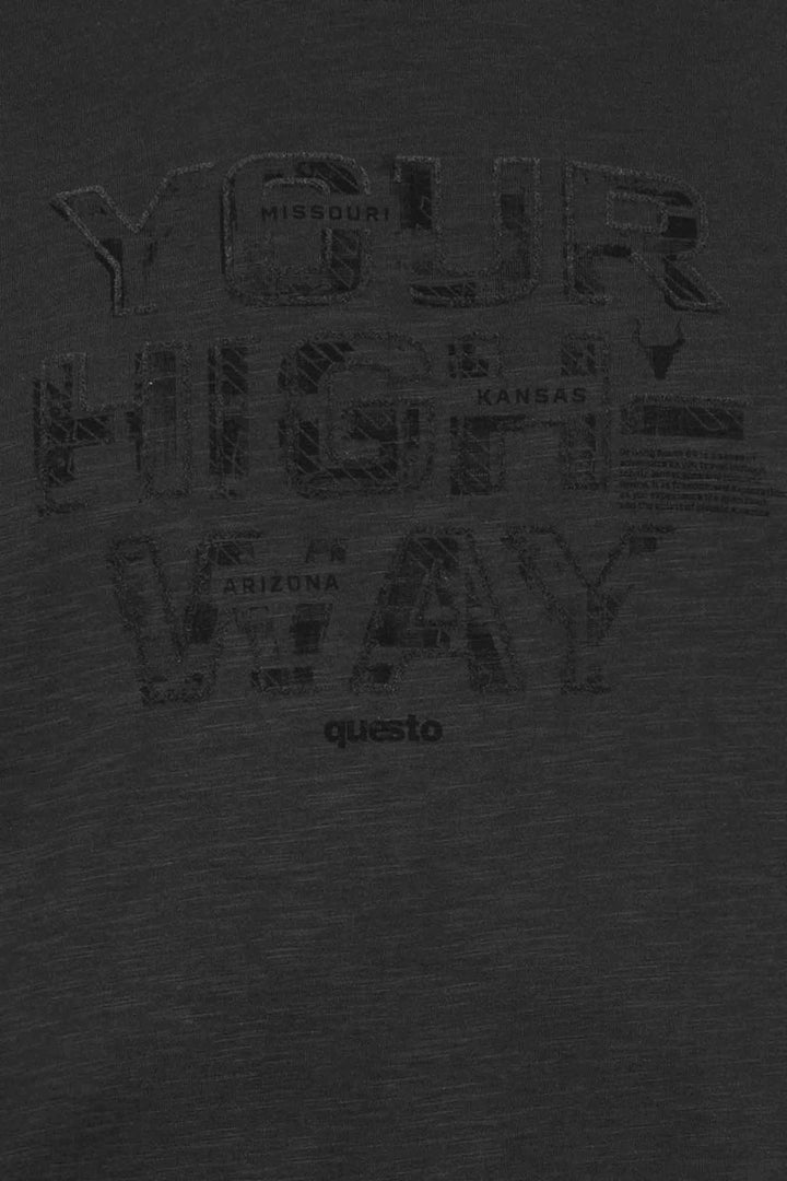 SOQUESTO T-Shirt Herren Schulterdruck