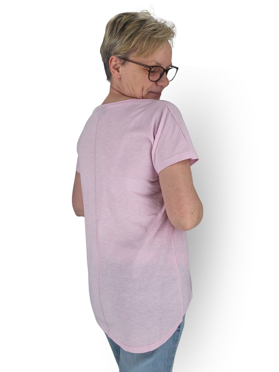 New View Damen T-Shirt Smiley Baumwolle