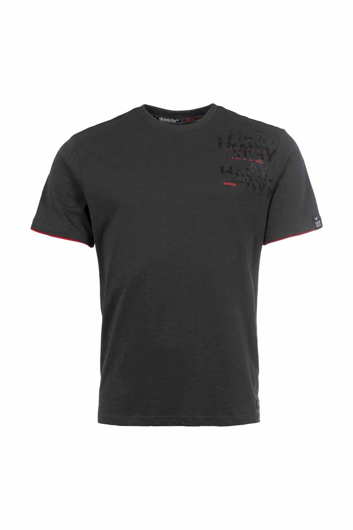 SOQUESTO T-Shirt Herren Brustprint