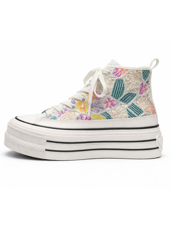 Lucky Shoes High Top Sneaker Damen Pailletten
