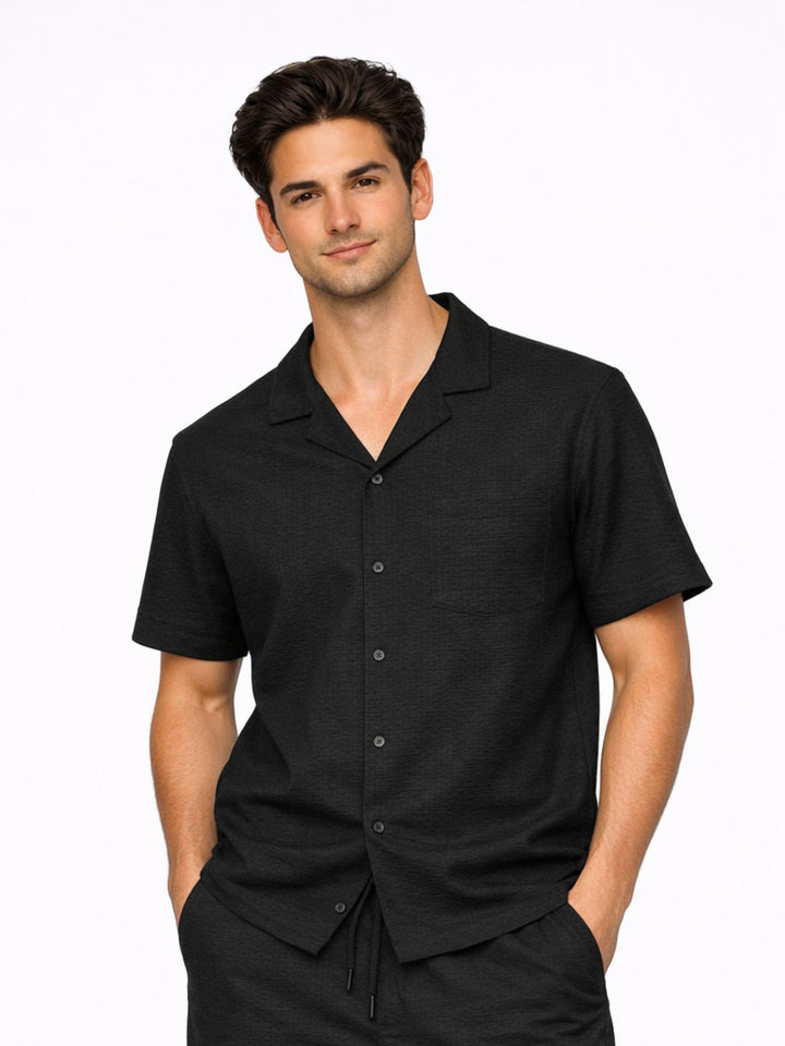 Authentic Style Seersucker Hemd Herren