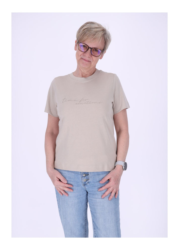 mjunik T-Shirt Damen Stickerei