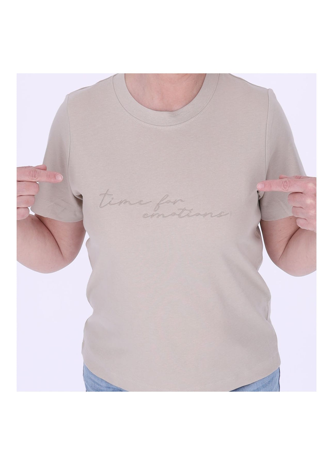 mjunik T-Shirt Damen Stickerei