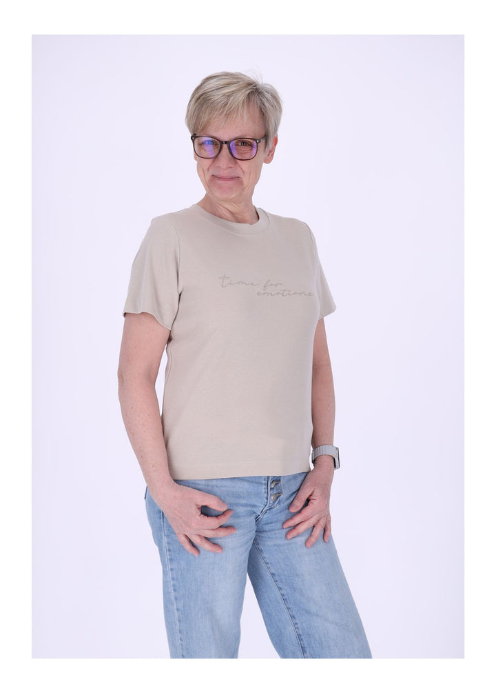 mjunik T-Shirt Damen Stickerei