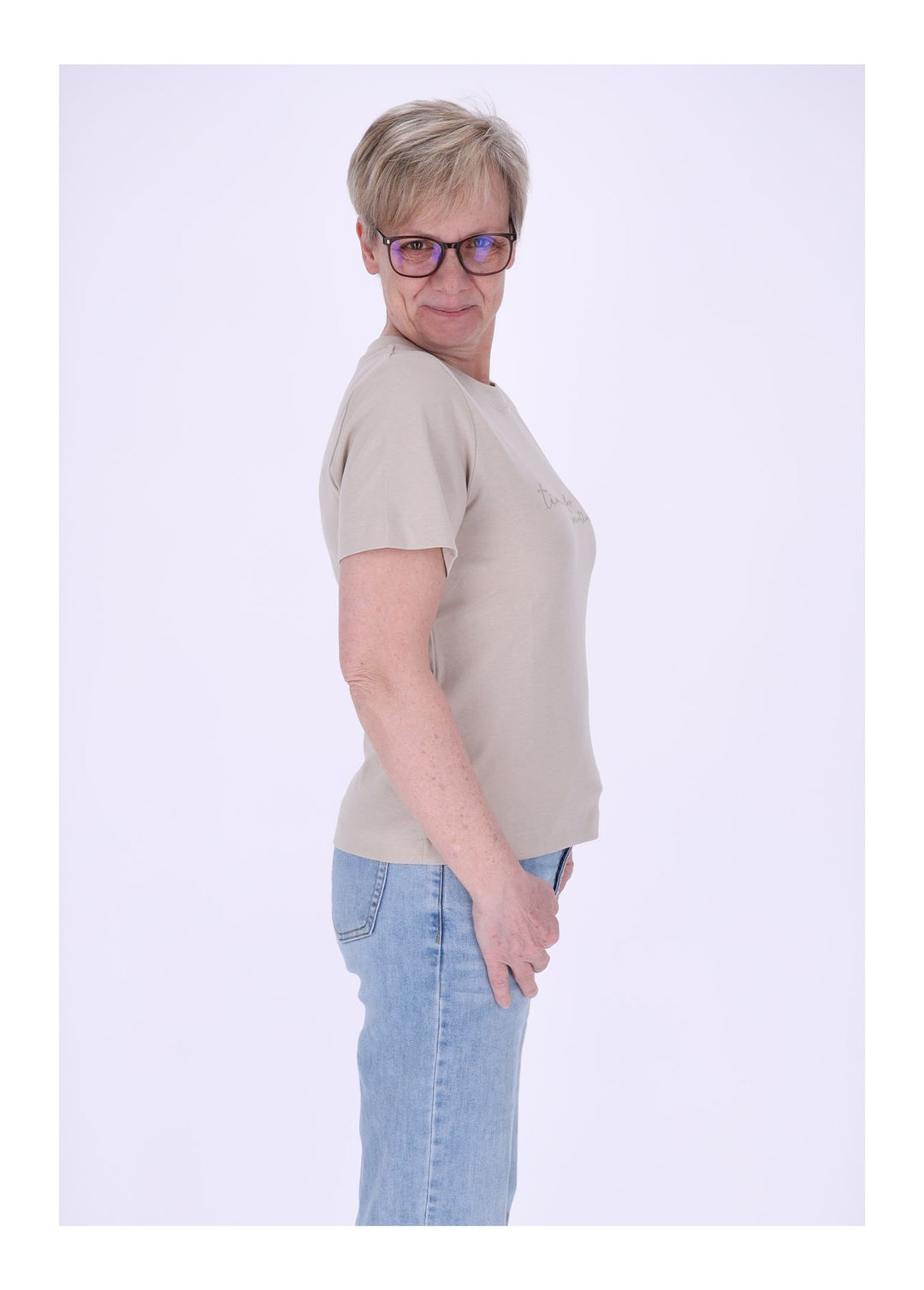 mjunik T-Shirt Damen Stickerei