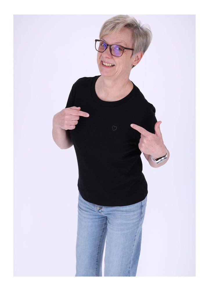 mjunik T-Shirt Damen mit Herzdruck