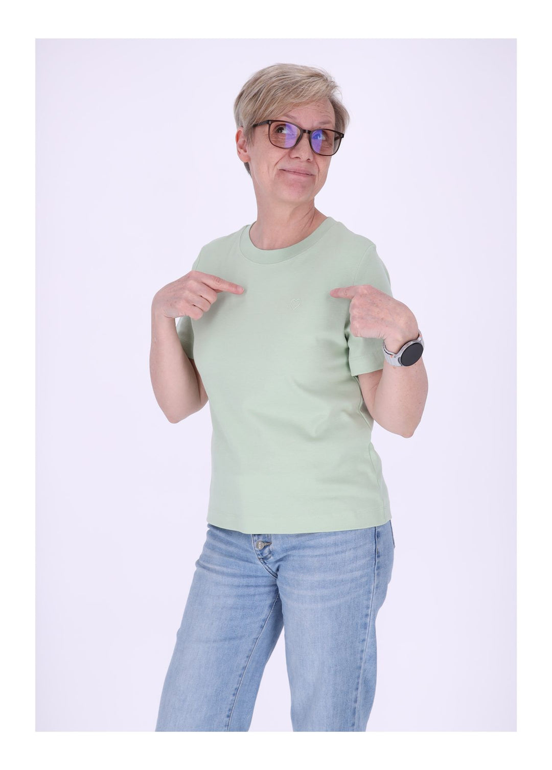 mjunik T-Shirt Damen mit Herzdruck