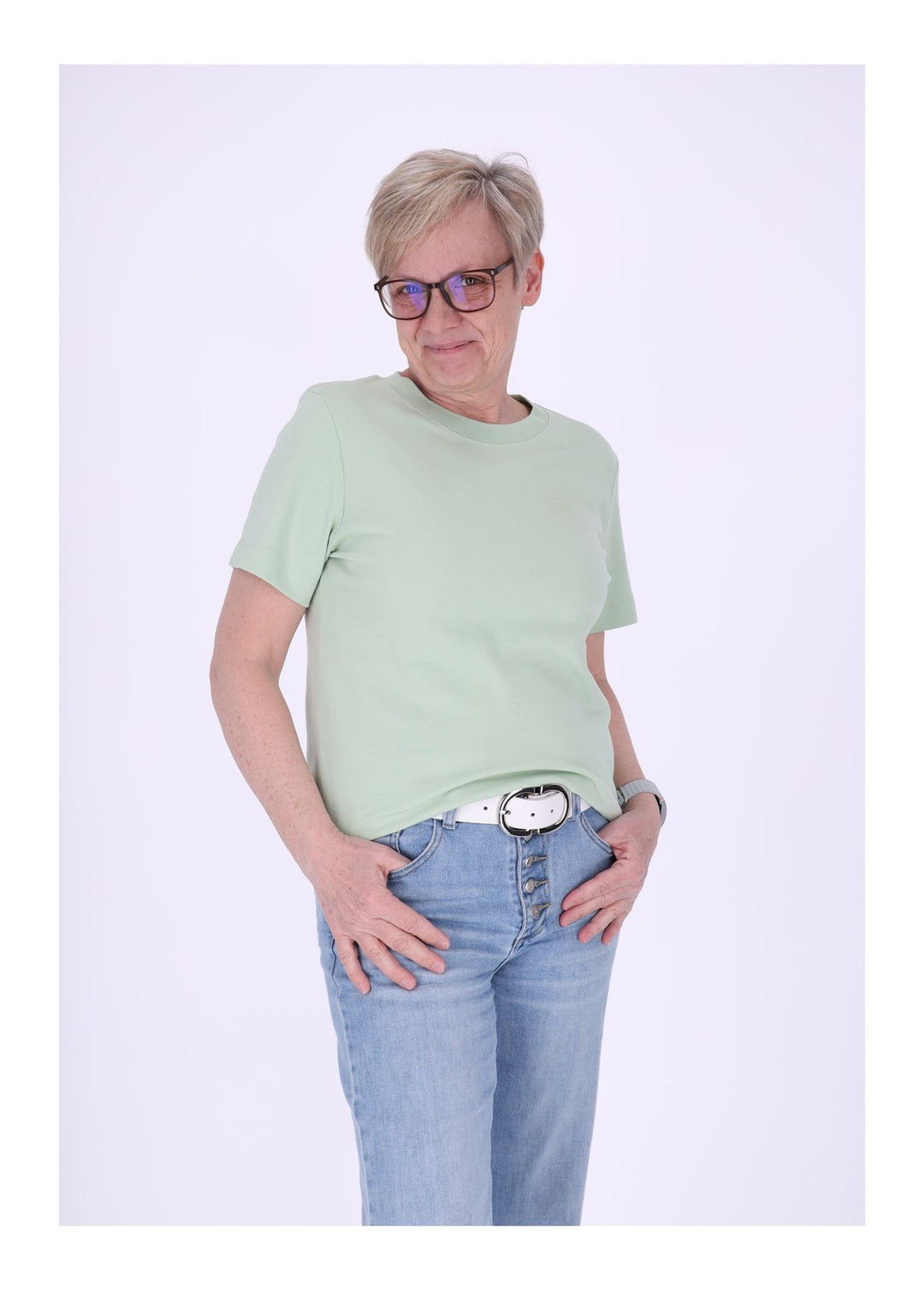 mjunik T-Shirt Damen mit Herzdruck