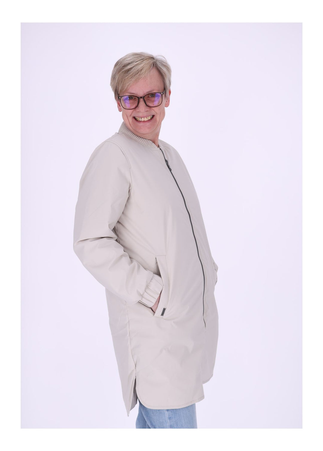New View Damen Long-Blouson Jacke