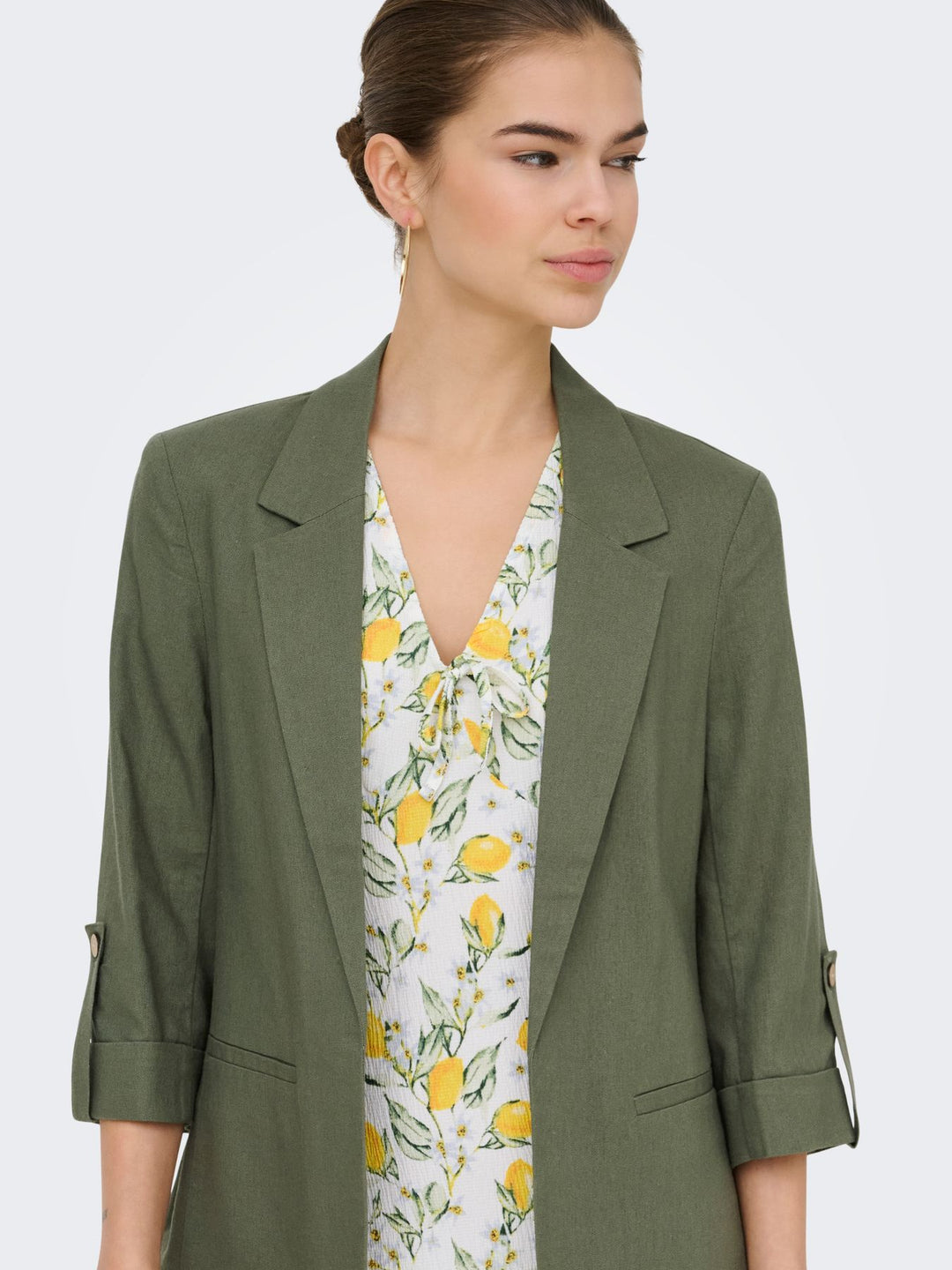 ONLY Blazer Damen Leinen Viskose