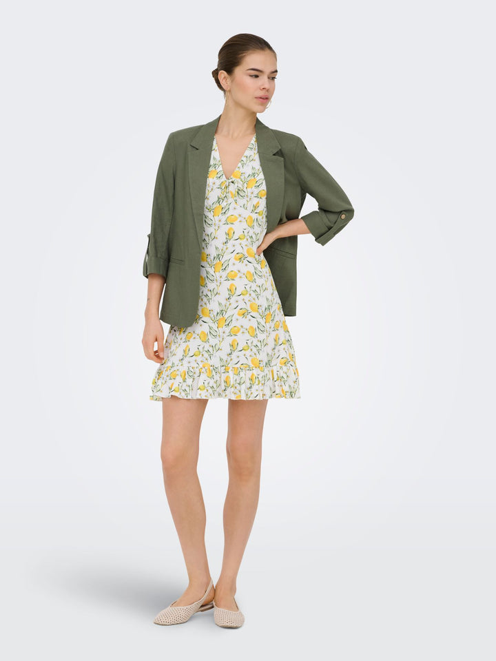 ONLY Blazer Damen Leinen Viskose