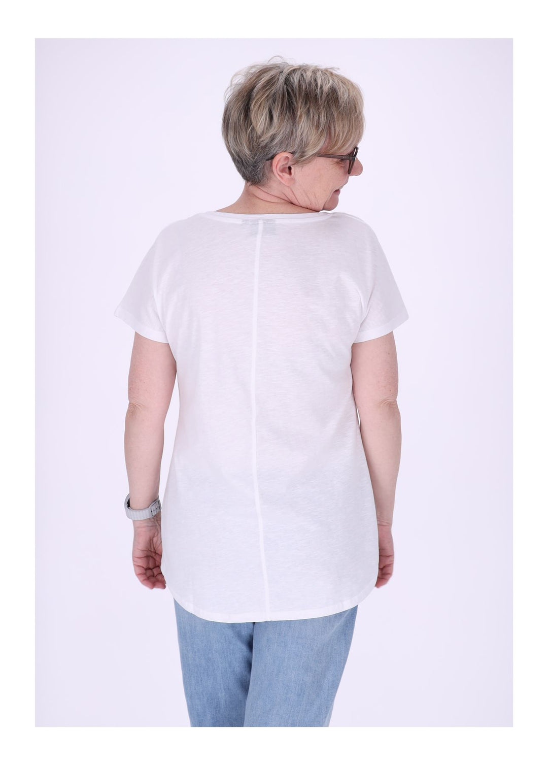 New View Damen T-Shirt Bloom Baumwolle