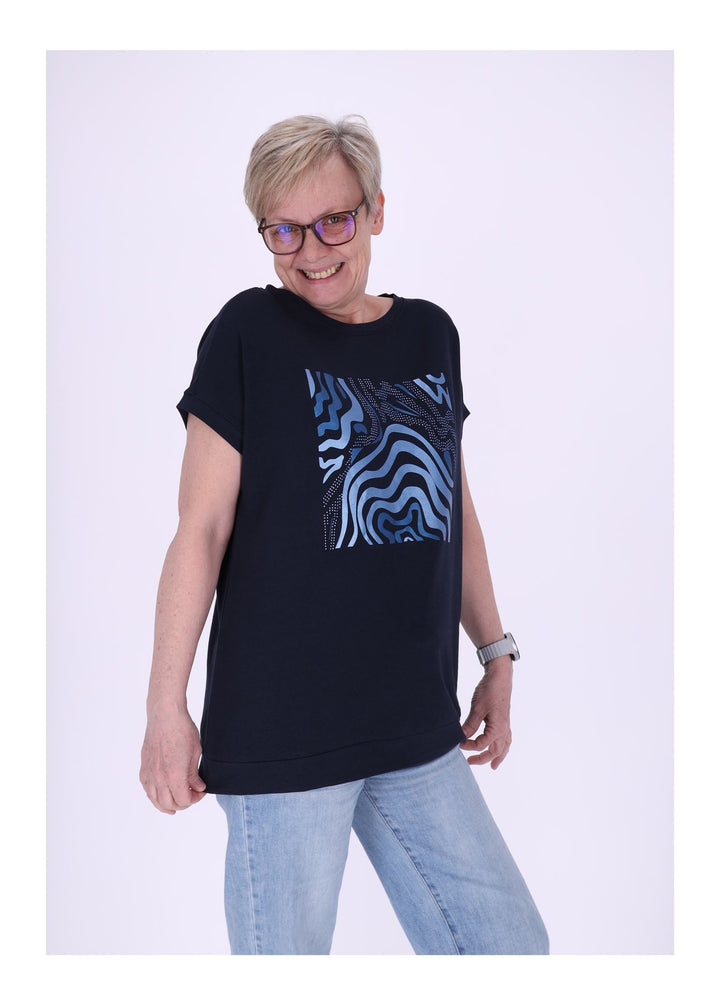 mjunik Damen T-Shirt Tiger Print