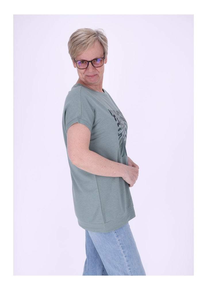 mjunik Damen T-Shirt Tiger Print
