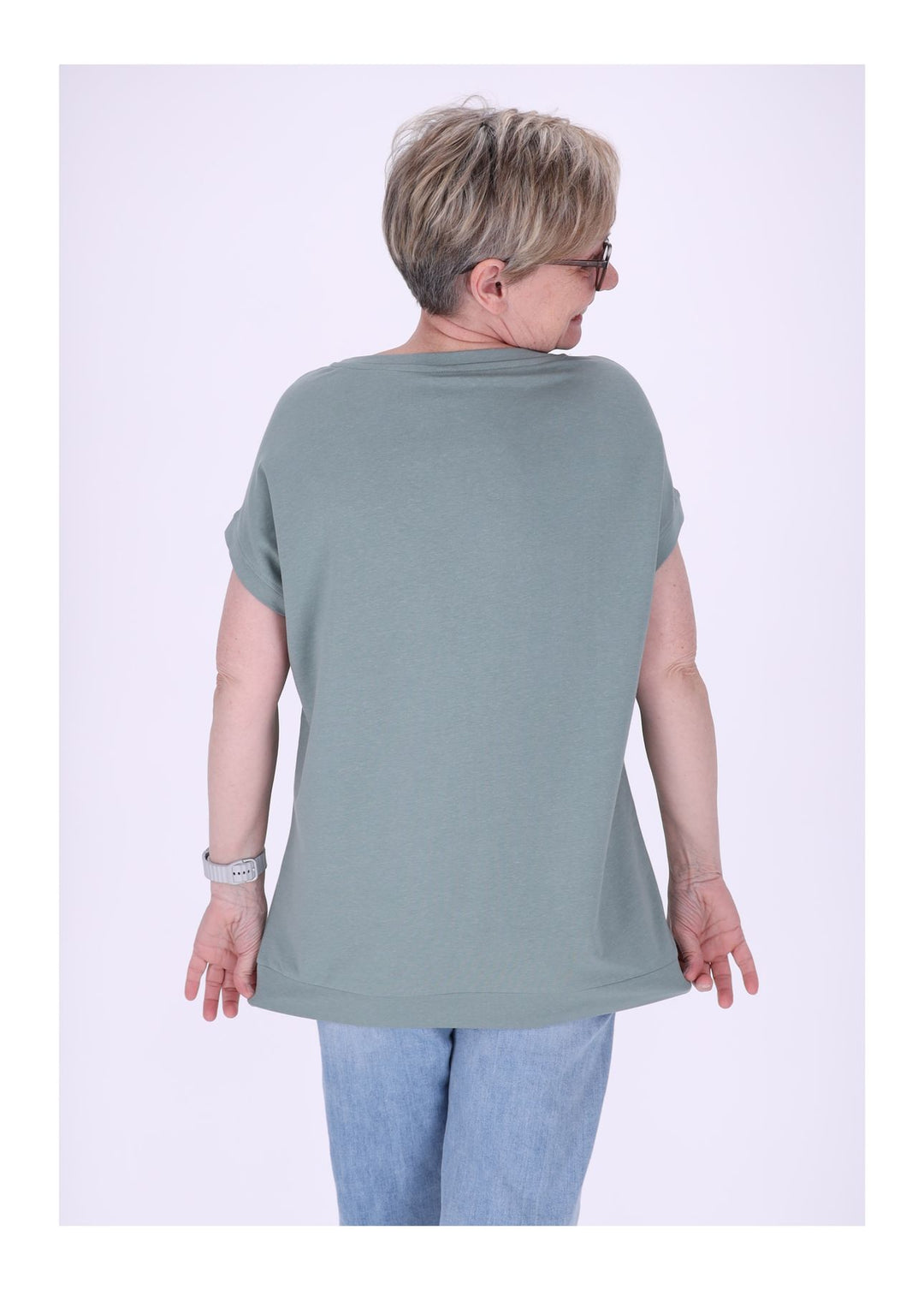 mjunik Damen T-Shirt Tiger Print