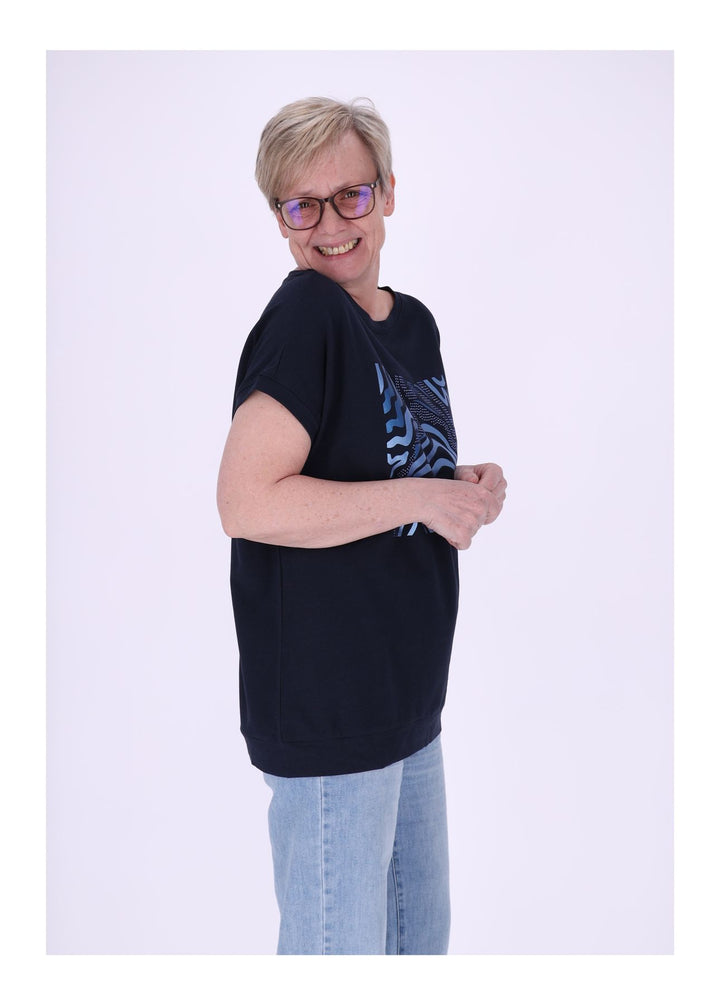 mjunik Damen T-Shirt Tiger Print