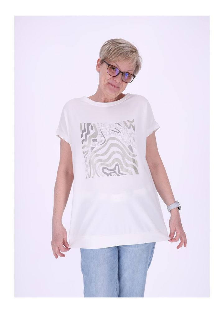 mjunik Damen T-Shirt Tiger Print