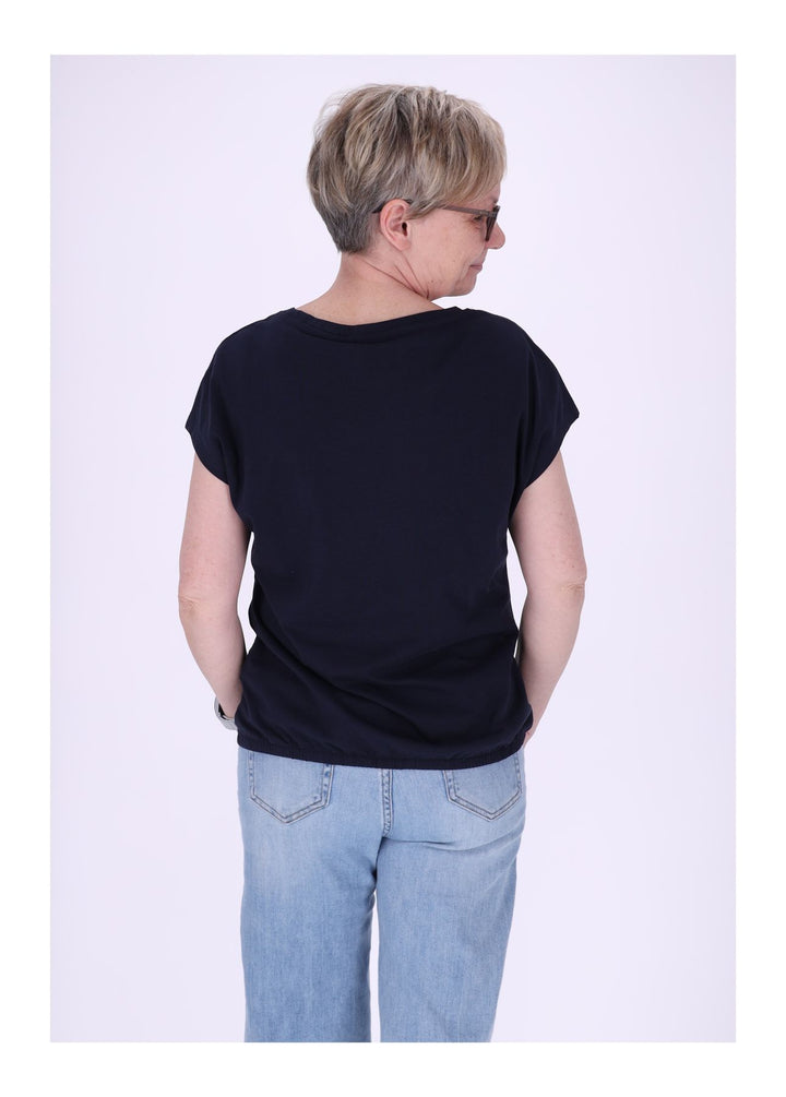 New View Damen T-Shirt Pailletten THANKFUL