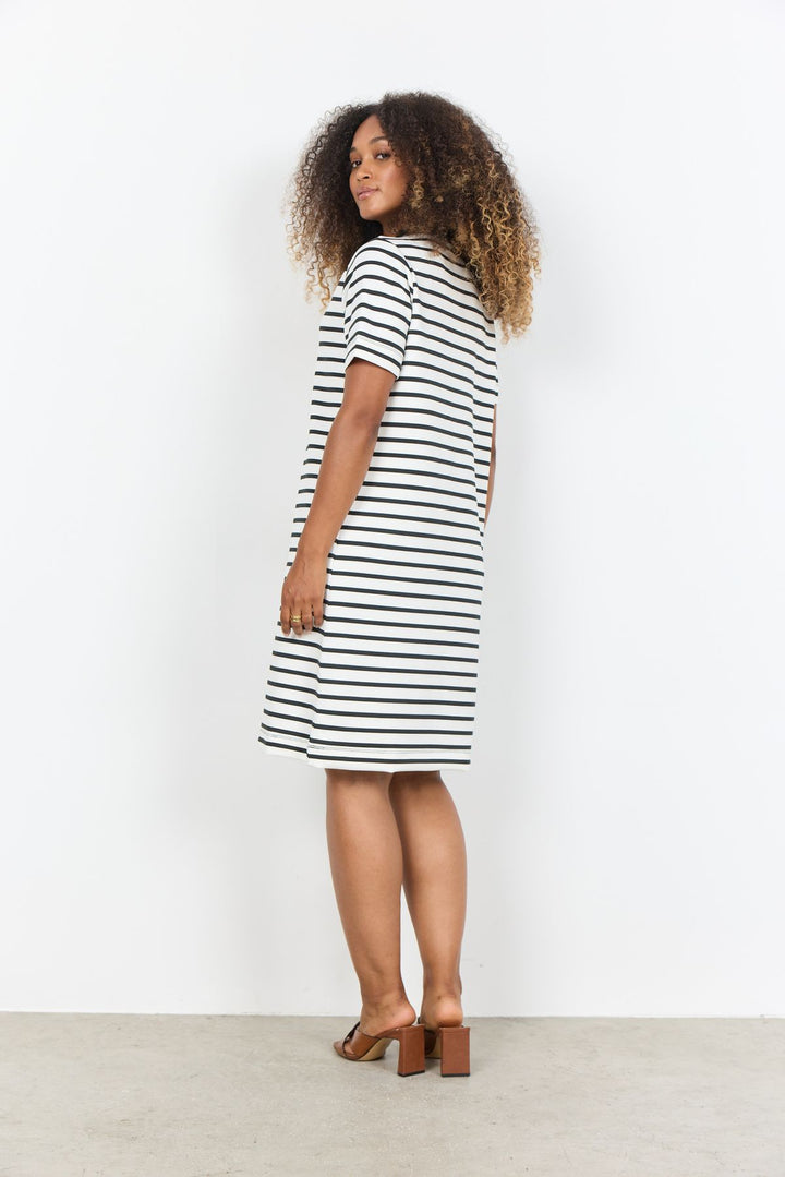 Soyaconcept Polokragen Streifenkleid Damen