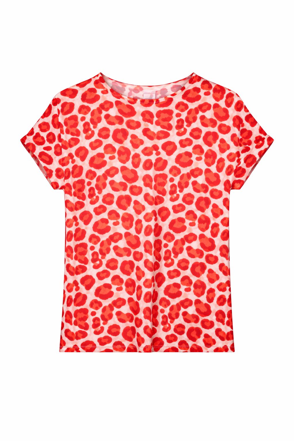 mjunik Damen T-Shirt Leopardenmuster